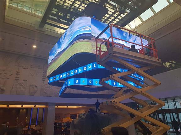 màn hình LED linh hoạt flexible LED screen